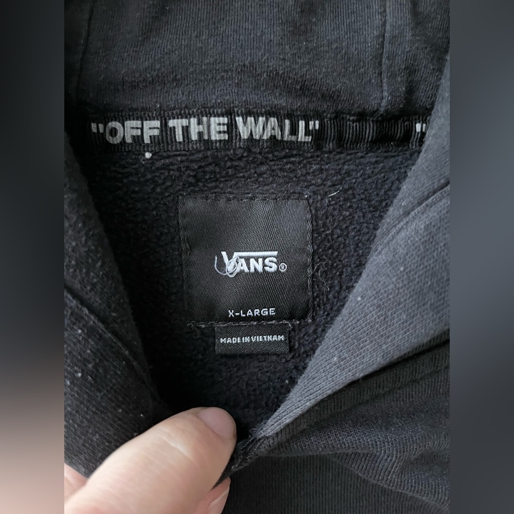 Vans Black and Yellow Logo Sweatshirt Hoodie - Picture 2 of 4